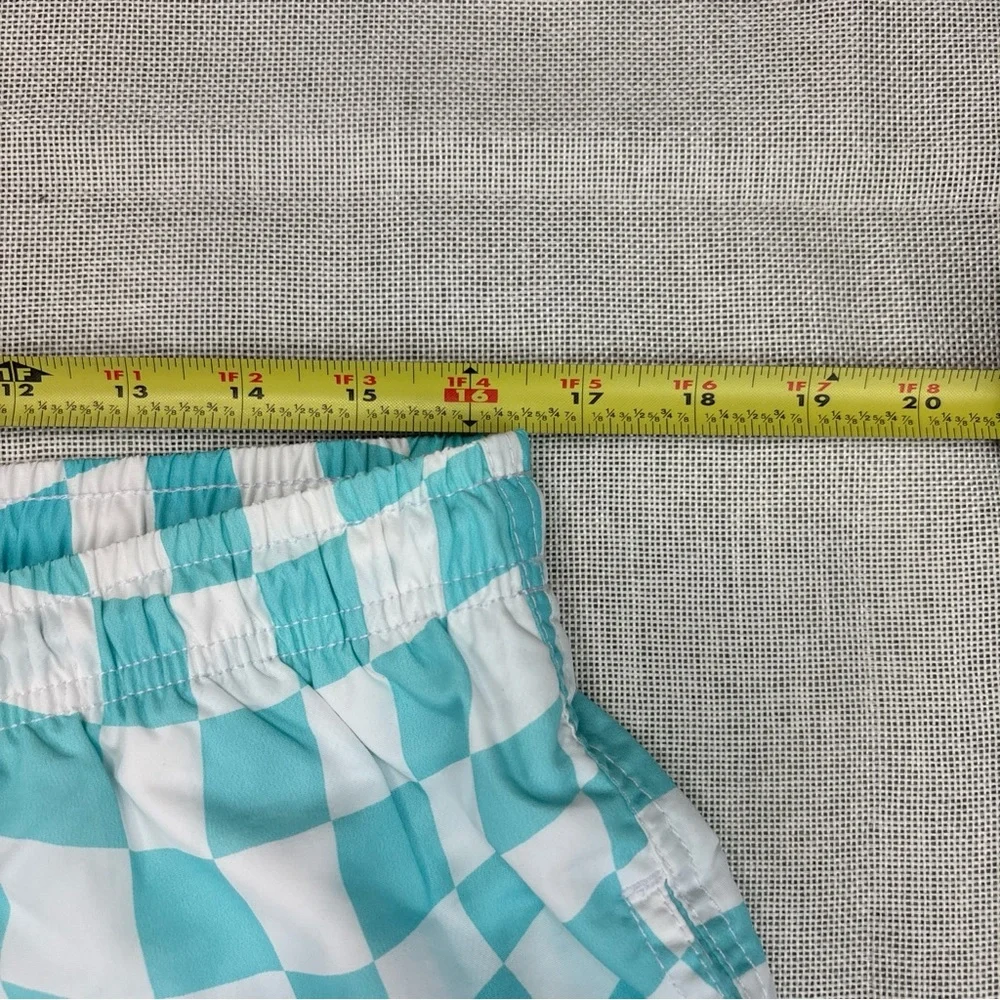 Bloomie's Wavy Check Swim Trunks XL